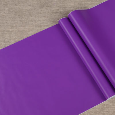 calidad  Jinyi 5553 Handcraft Waterproof Purple Wall Furniture Gift Book Cover Solid Simple Home Decor PVC Material Sticker fábrica